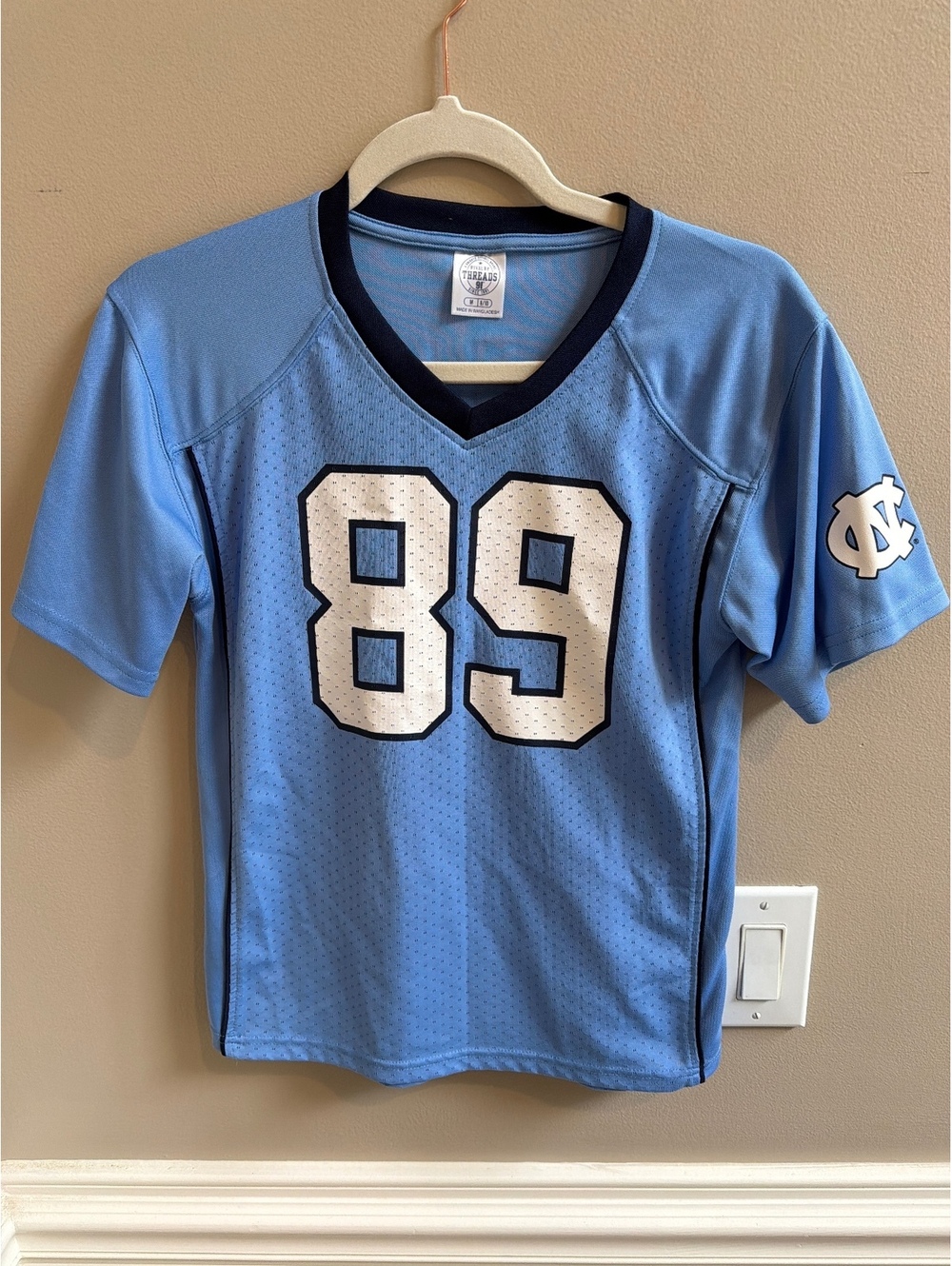 UNC North Carolina Tar Heels #89 Football Jersey Youth 8/10 Retro-Style